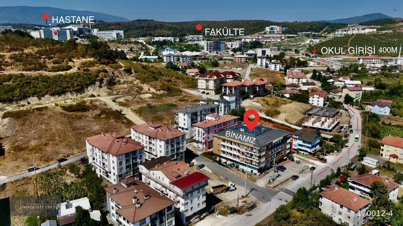 DÜZCE ÜNİVERSİNDE 14 BİN TL KİRACILI EŞYALI SATILIK 2+1 DAİRE
