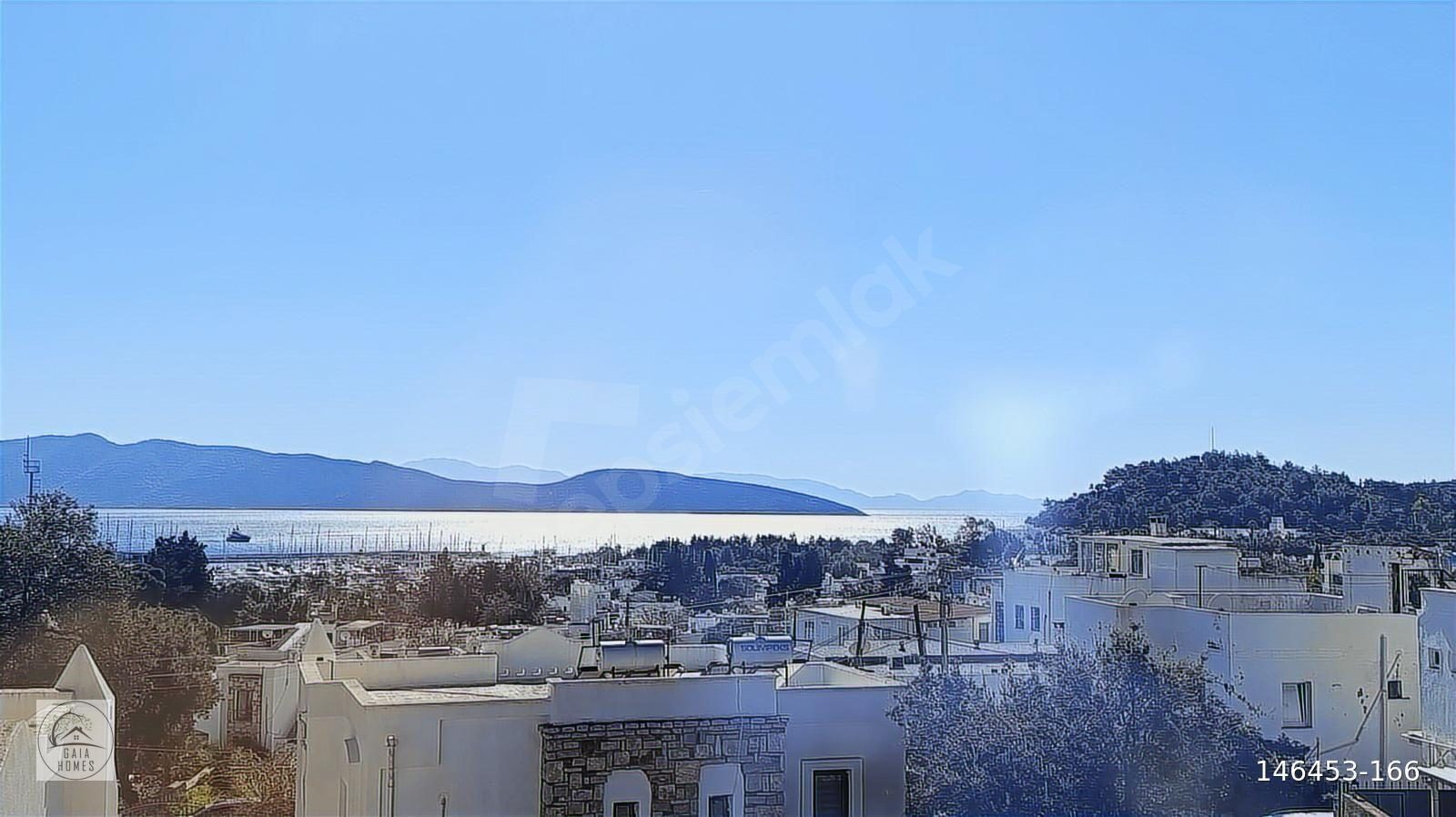 Kiralık Bodrum Merkez Deniz Manzaralı 2+1 Eşyalı Üst Kat Daire