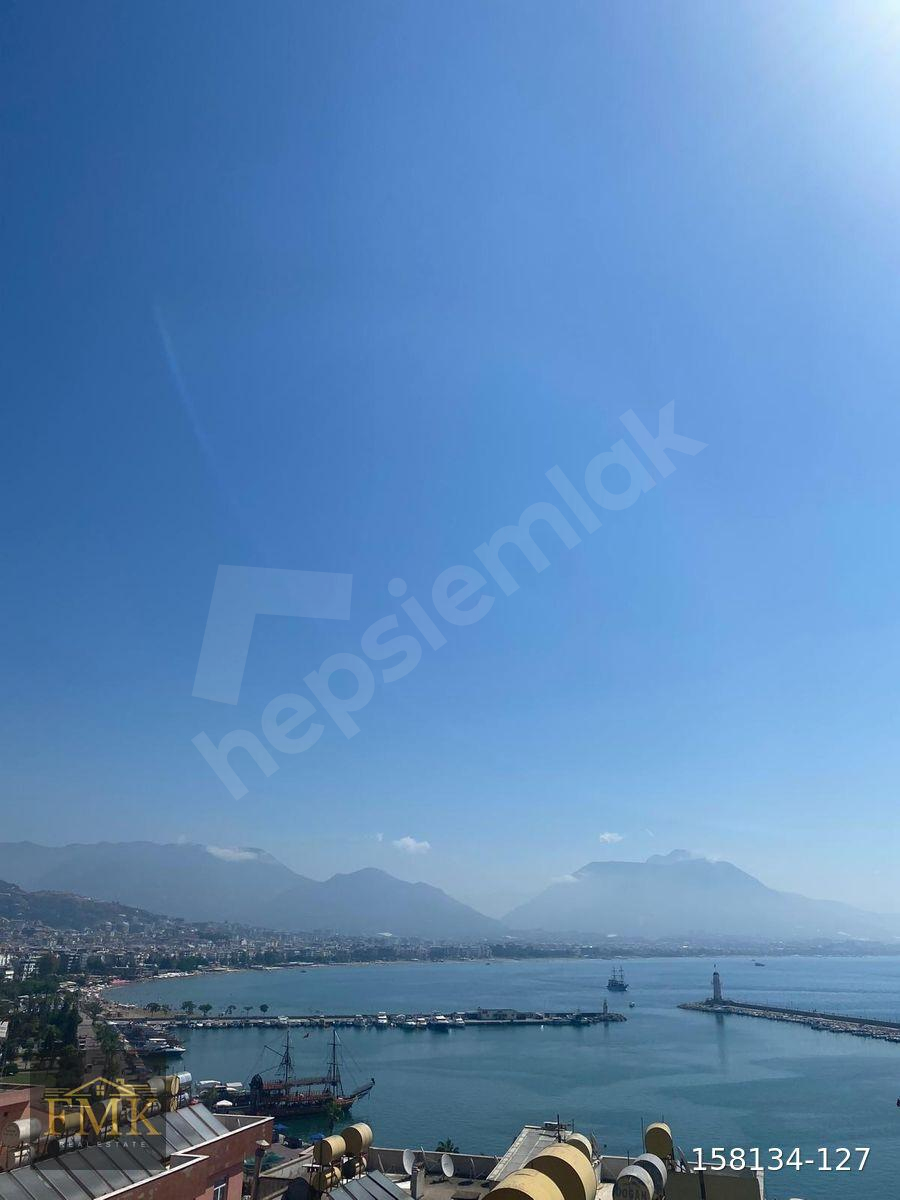 ALANYA KALESİNDE SATILIK 2+1 AYRI MUTFAK 120M2 EŞYALI