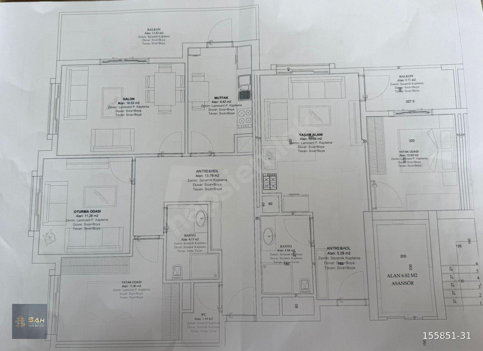 ŞAH GYM den YILDIZKENTTE ULTRA LÜKS 2+1 SATILIK DAİRE