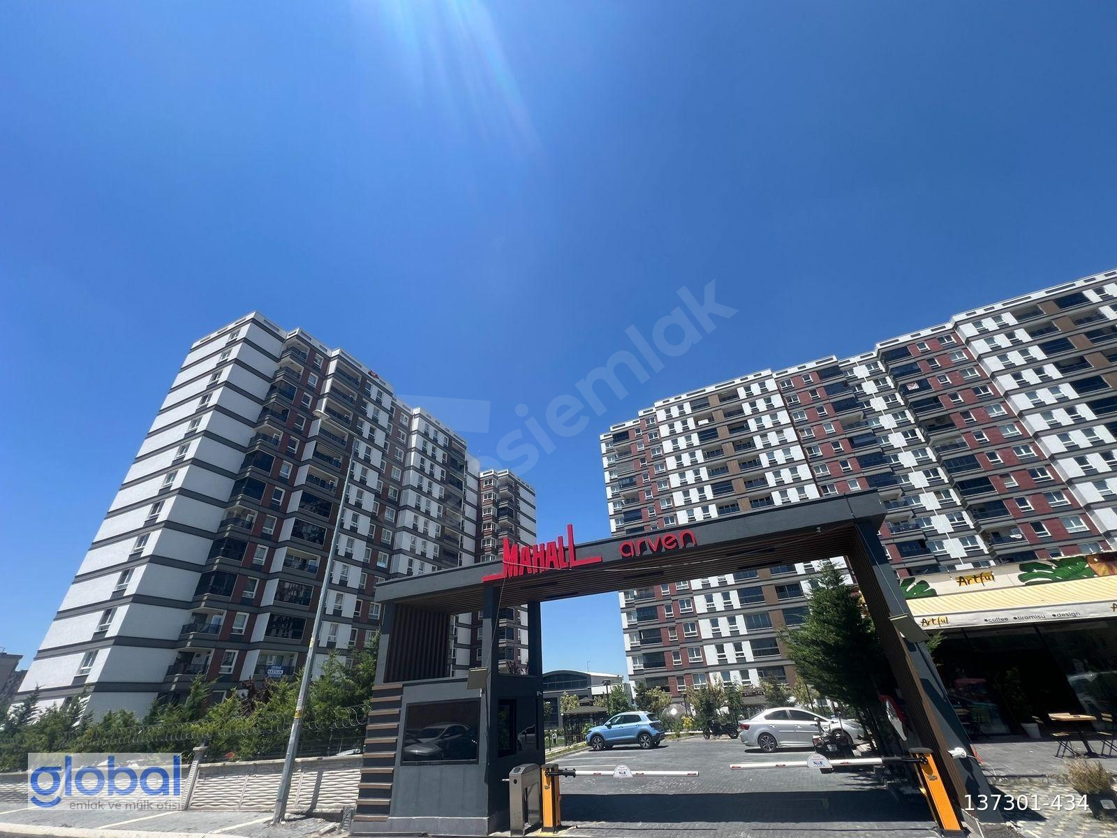GLOBAL EMLAK ARVEN MAHAL SİTESİNDE SATILIK LÜKS 2.5+1 DAİRE