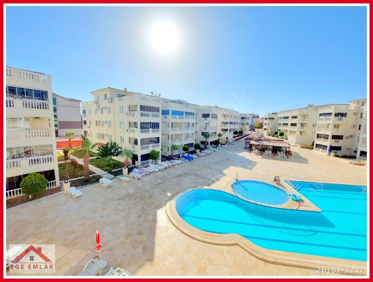 HAVUZU GÖREN DAİRE - ROYAL MARİNA APARTMENTS SİTESİNDE SATILIK EŞYALI 2+1