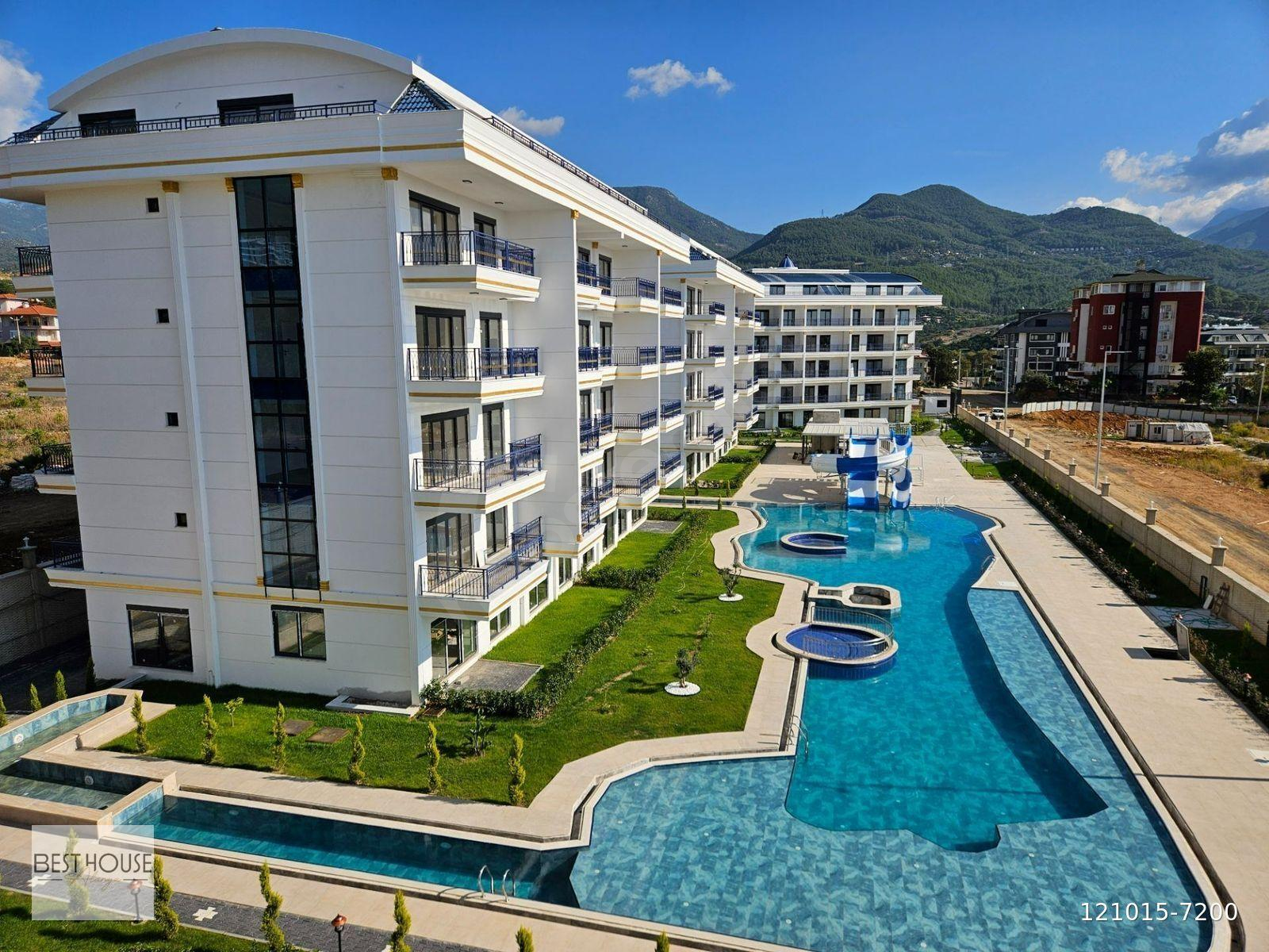 ALANYA OBADA LÜKS EŞYALI 1+1 MUHTEŞEM KOMPLEKS SATILIK DAİRE