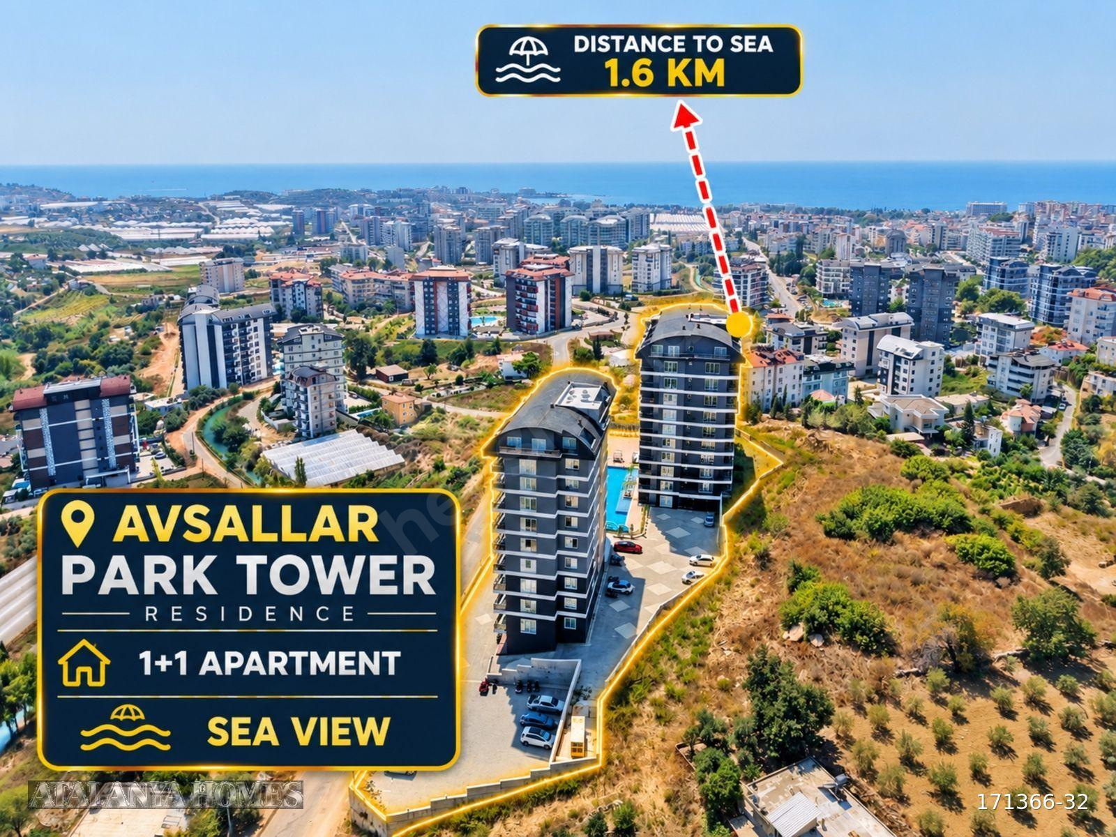 Avsallar'da Deniz Manzaralı Ful Aktiviteli Sitede 1+1 Daire