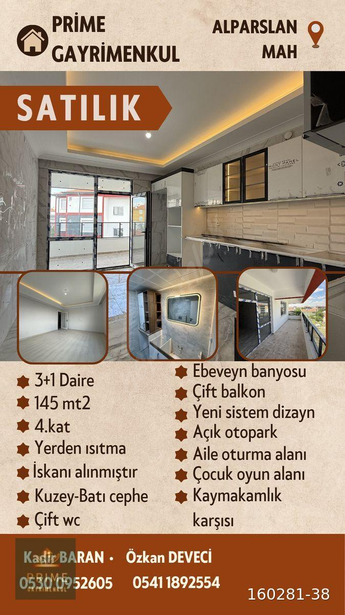 PRİME GAYRİMENKUL’DAN KAYMAKAMLIK KARŞISI SATILIK 3+1 DAİRE