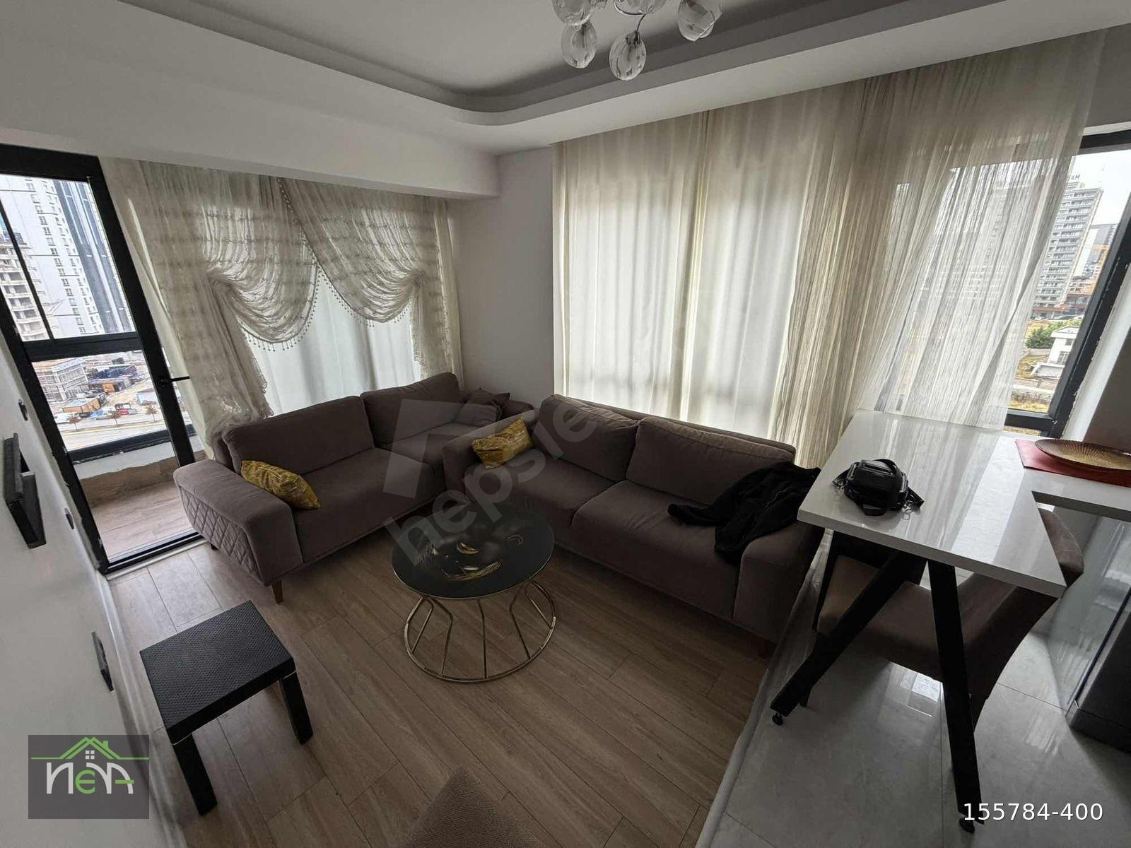 YAŞAMKENT'DE 1+1 YÜKSEK KAT'TA MANZARALI FUL EŞYALI SİTE İÇERİSİ