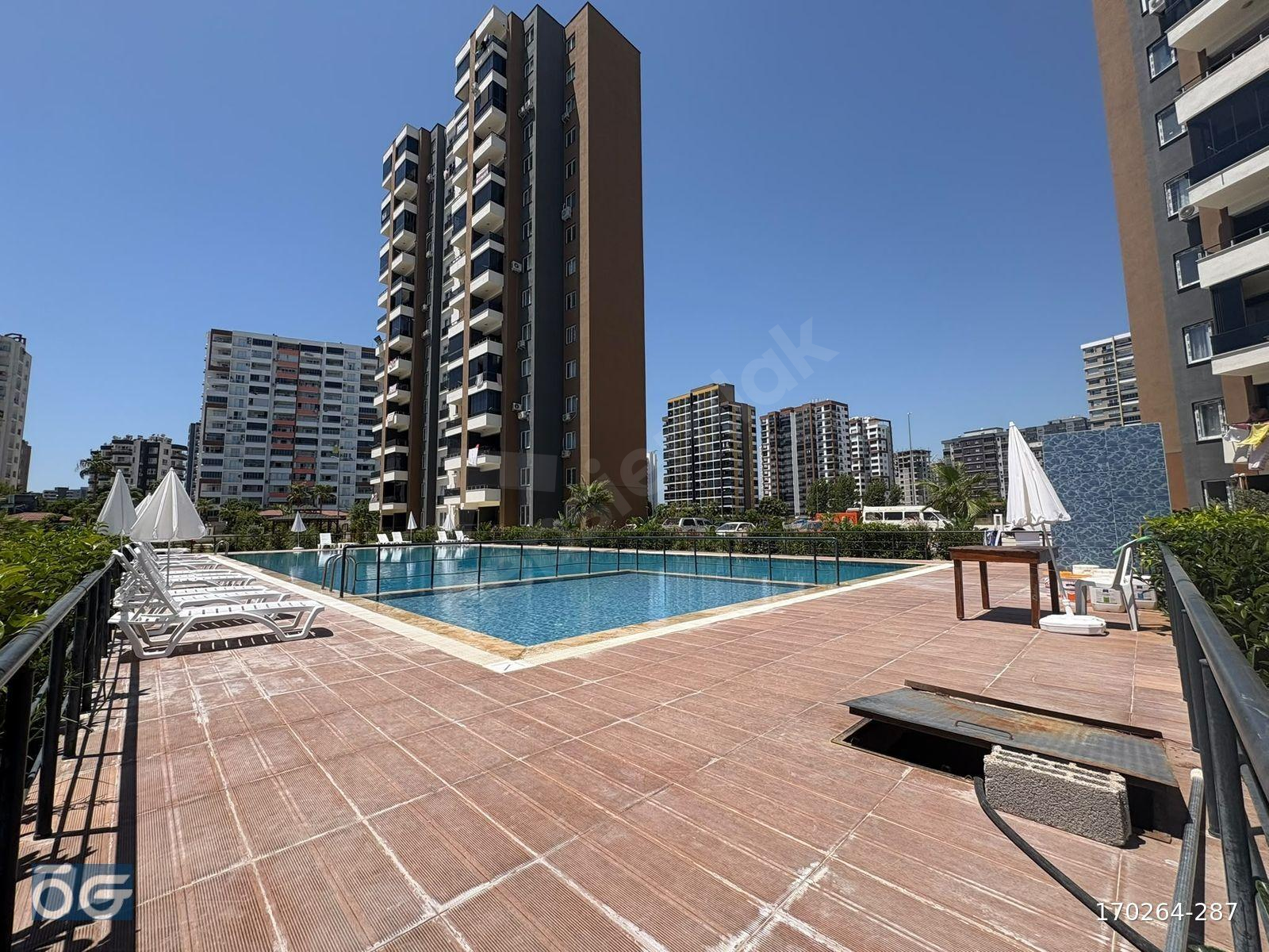 "GENEL İSKANLI, HAVUZLU GENİŞ BALKON, SİTE İÇİ"