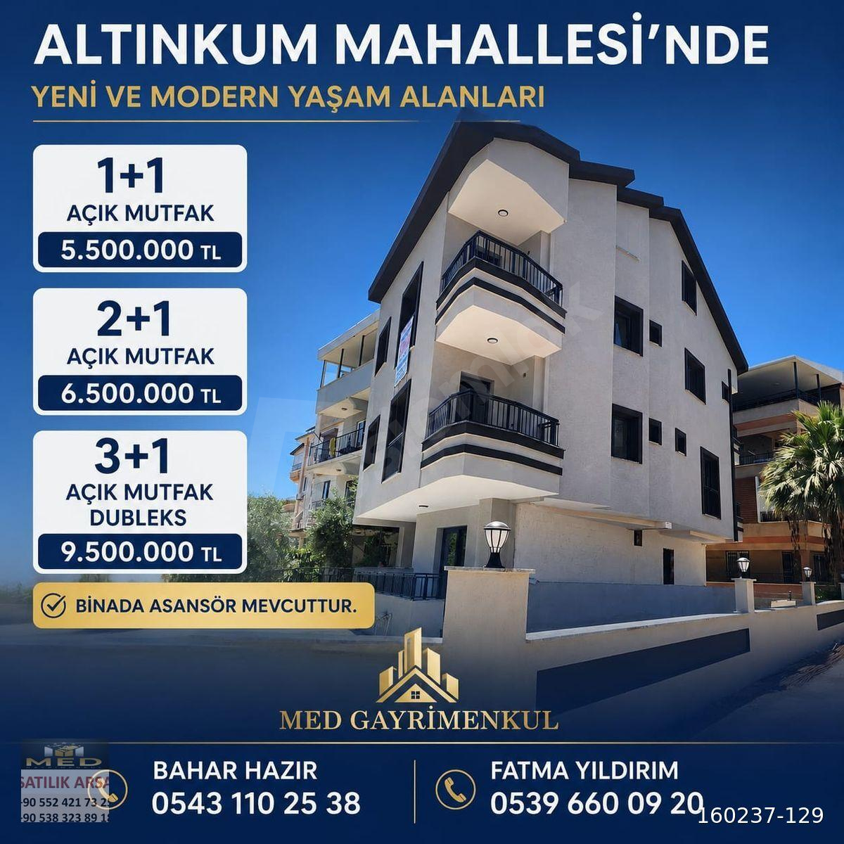 DİDİM ALTINKUM DA 2+1 AÇIK MUTFAK DAİRE