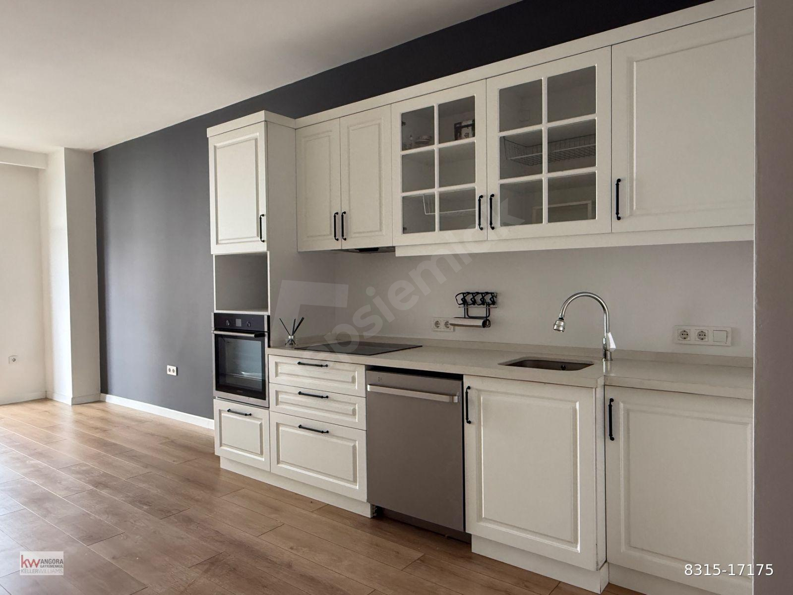 YAŞAMKENT ANGORA YAŞAM EVLERİ'NDE 7/24 GÜVENLİK BALKON K.OTOPARK ARAKATTA KULLANIŞLI 1+1 KİRALIK