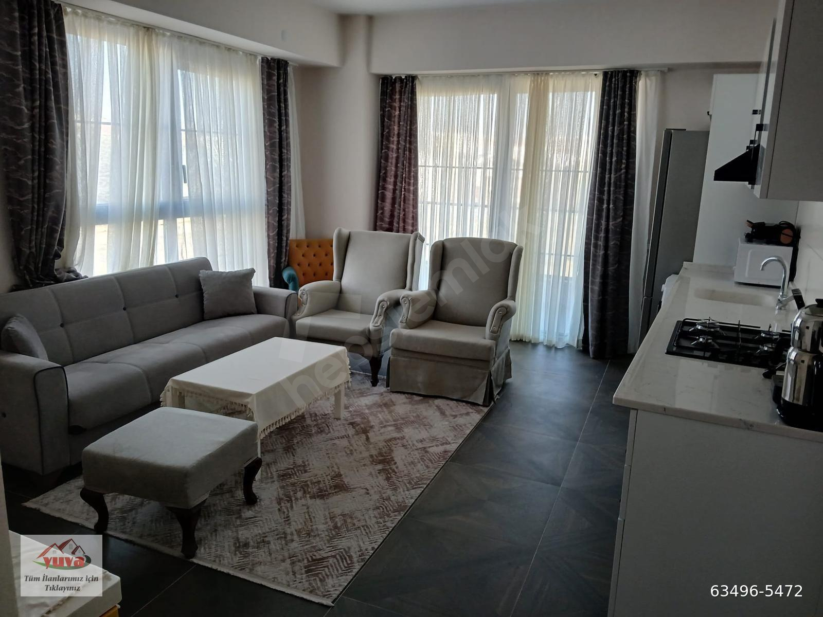 ACIBADEM HST.BÖLGESİ HERŞEY DAHİL-FULL EŞYALI KİRALIK DAİRE