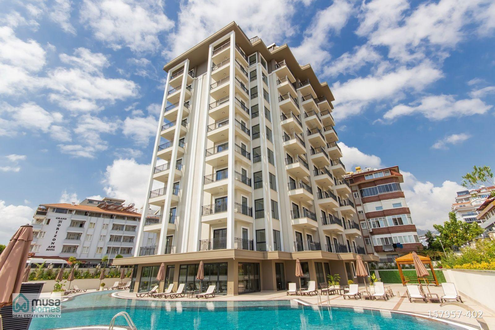 ALANYA OBA'DA 1+1 DENİZE YÜRÜME MESAFESİNDE DENİZ MANZARALI EŞYALI DAİREMİZ