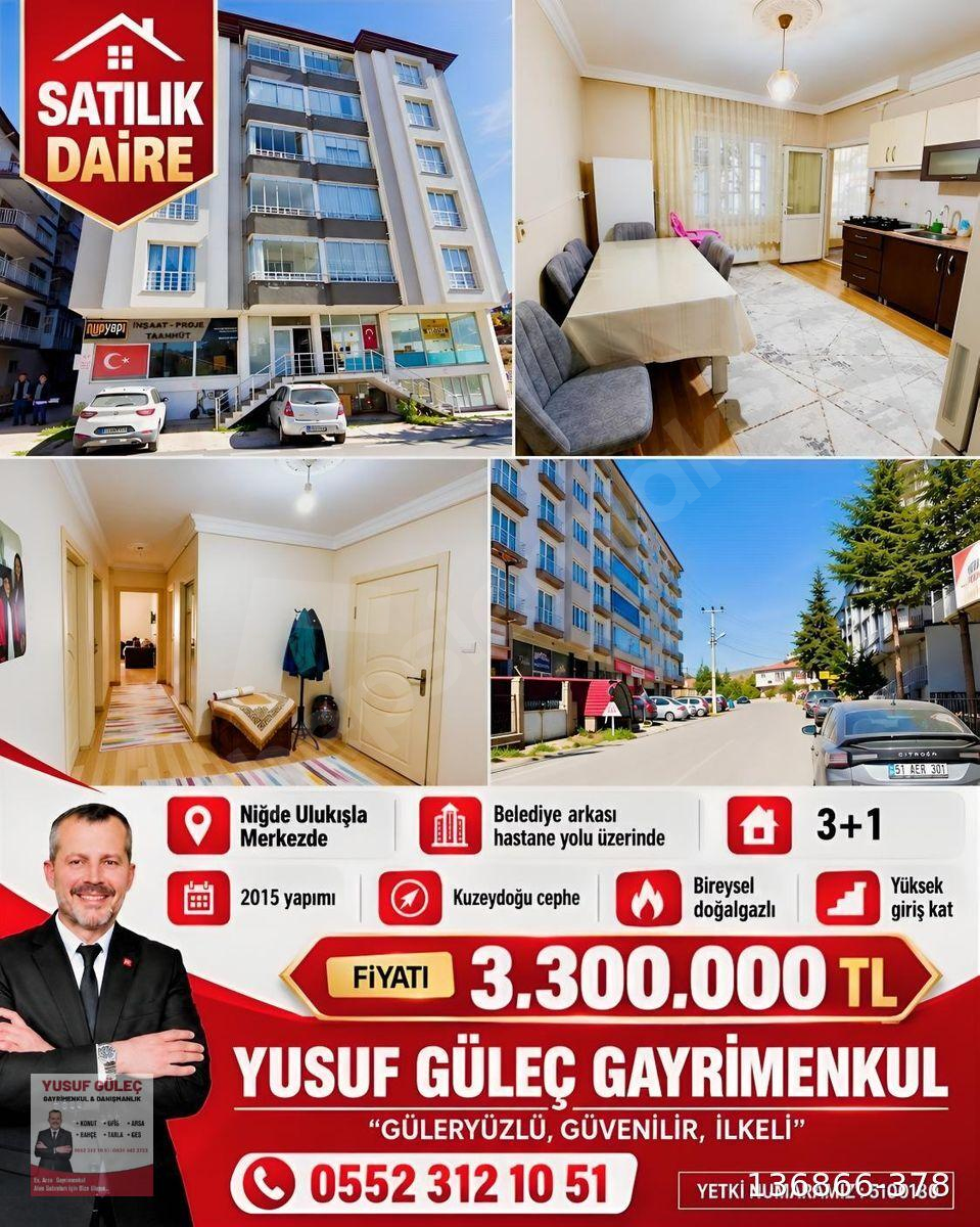 NİĞDE ULUKIŞLA MERKEZ DE SATILIK DAİRE