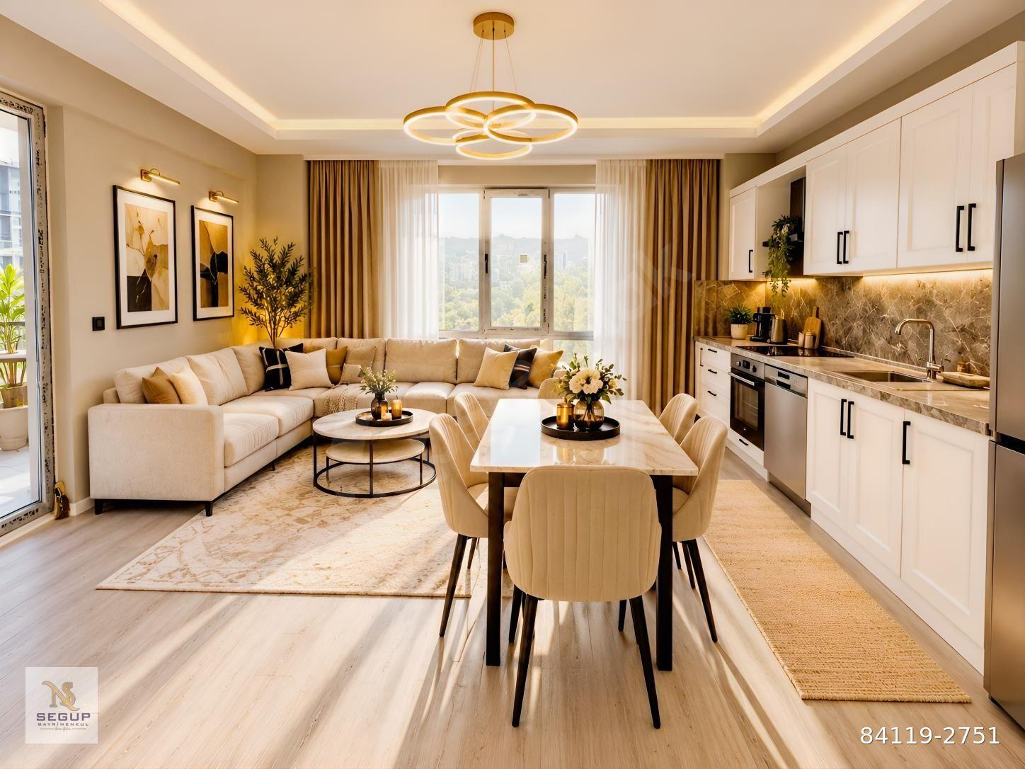 SEGUP AYŞEGÜLDEN LÜKS SIFIR ARA KAT 1+1 SATILIK DAİRE