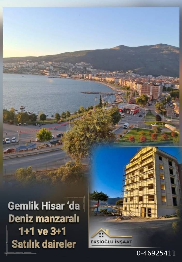 GEMLİK HİSAR'DA DENİZ MANZARALI SATILIK DAİRE