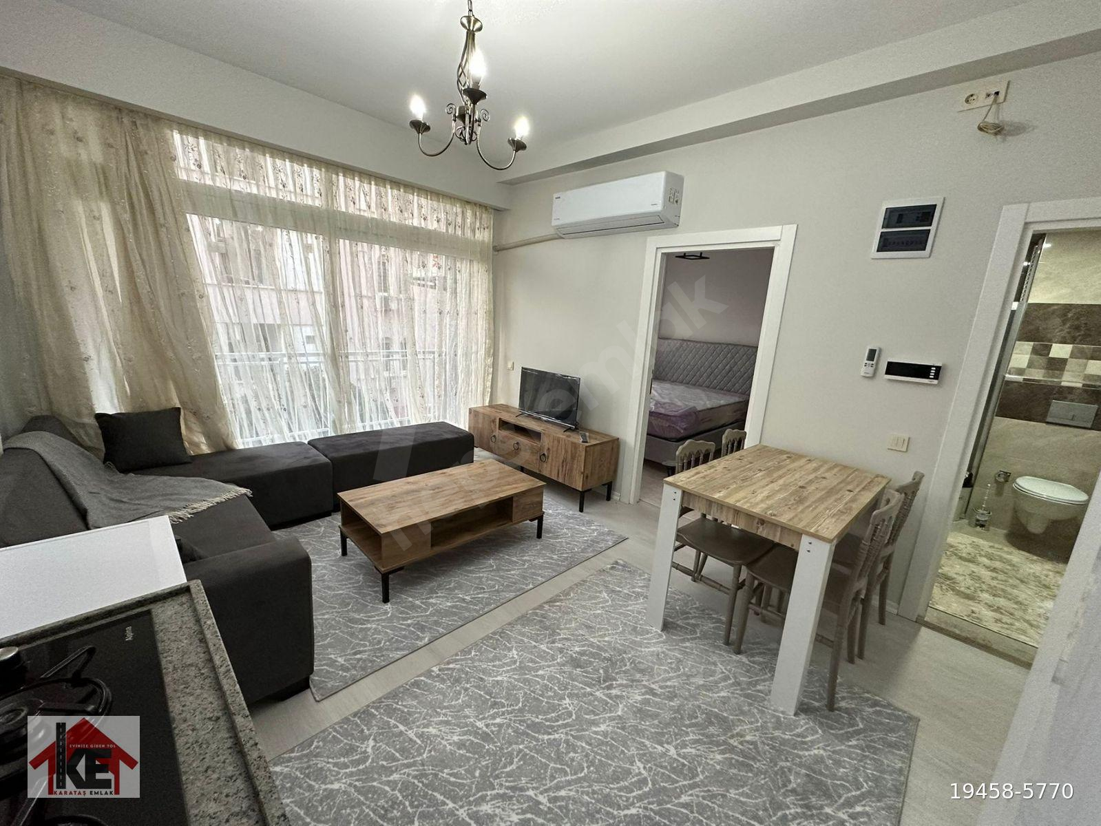 BARAJYOLUNDA 1+1 EŞYALARI İLE BİRLİKTE SATILIK DAİRE KAPALI OTOPARKLI