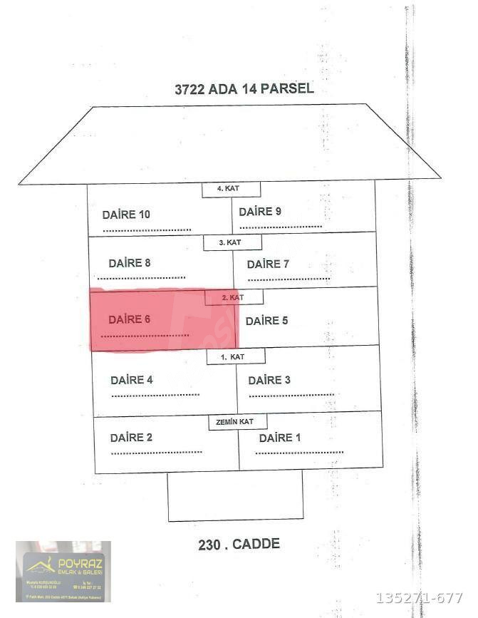 VATAN MAHALLESİNDE SATILIK 2+1 DAİRE