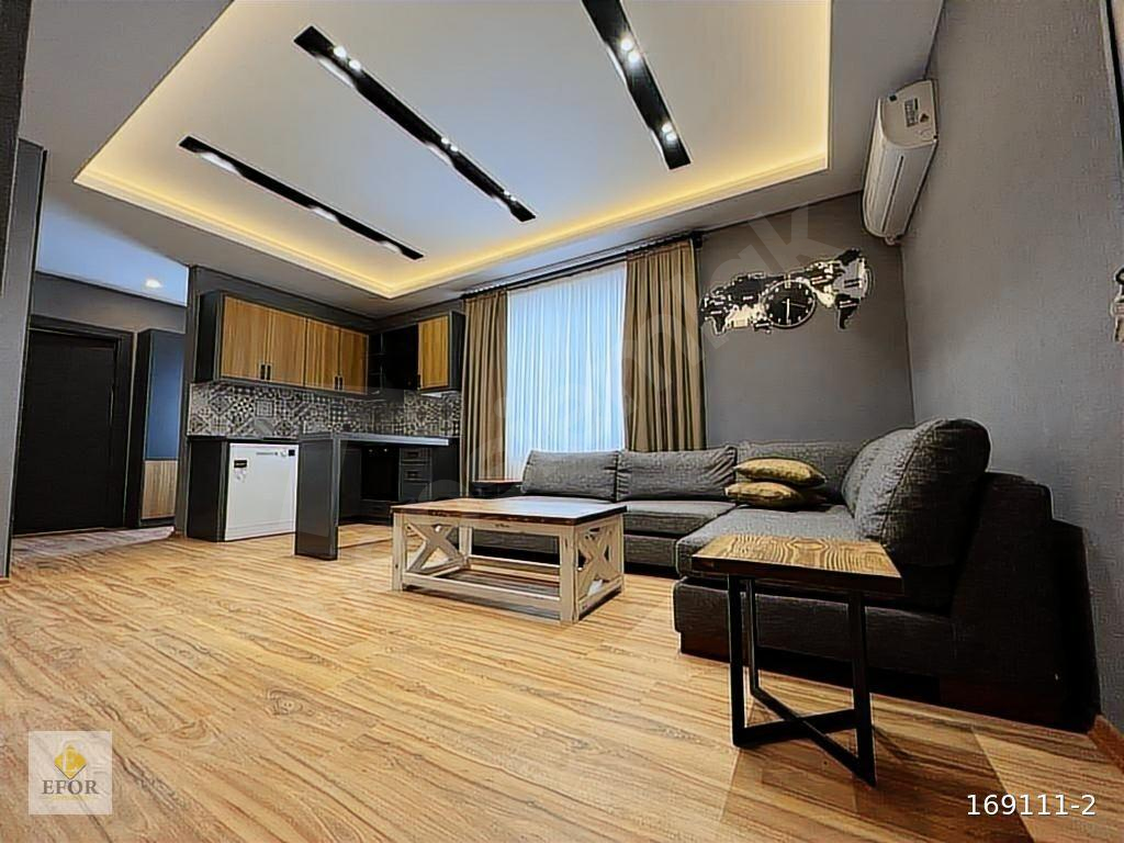 BİNEVLER'DE SİTE İÇİ SIFIR AYARINDA ULTRA LÜKS EŞYALI 1+1 DAİRE!