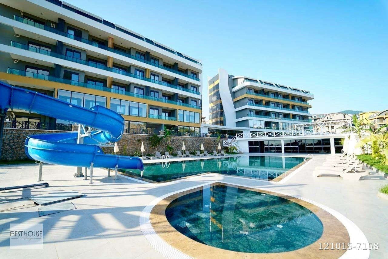 ALANYA OBADA LÜKS RESİDANCE İCERİSİNDE SATILIK 1+1 DAİRE