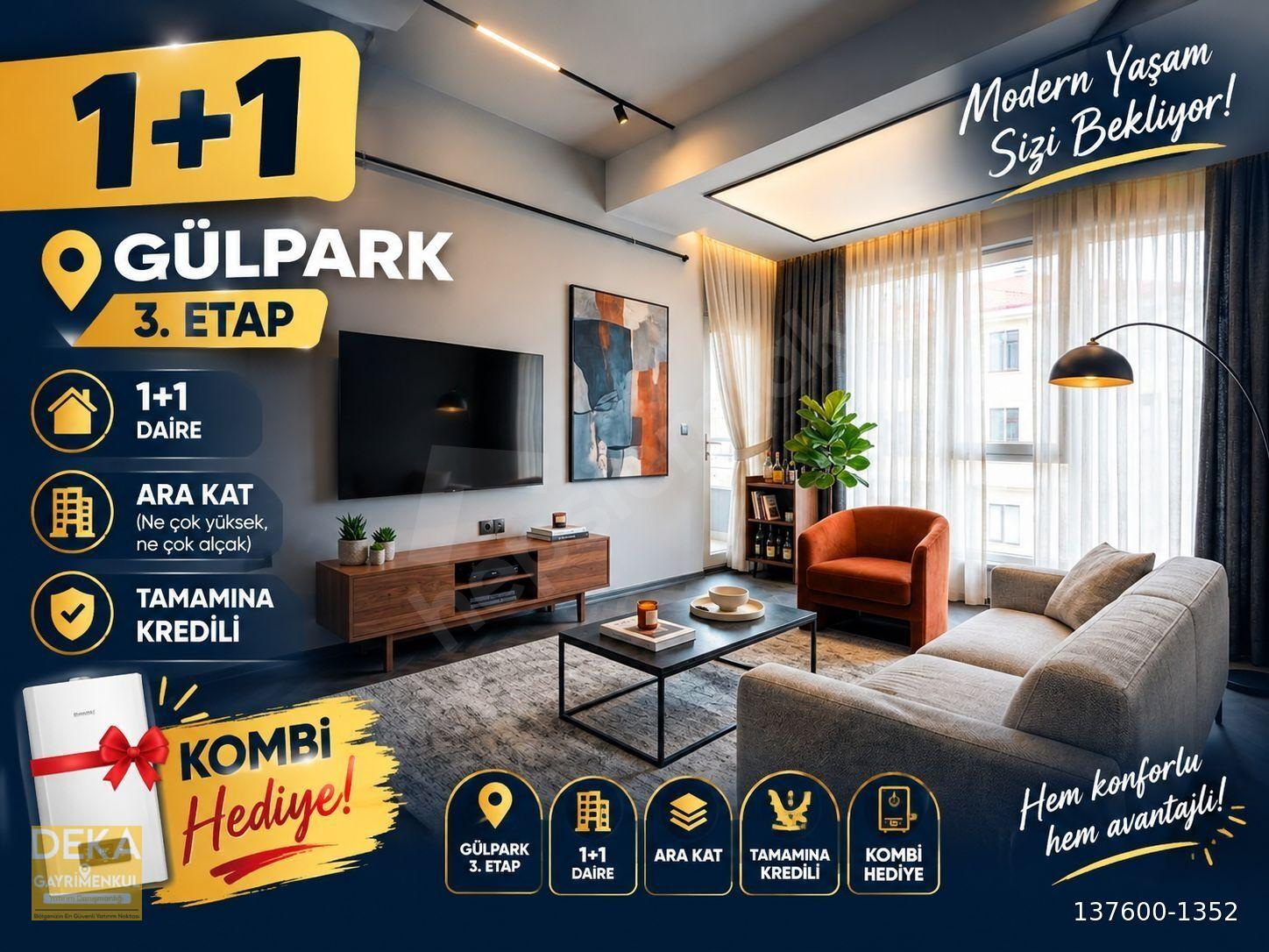 DEKA GAYRİMENKUL'DEN HAVUZLU SİTEDE TAMAMINA KREDİLİ 1+1 DAİRE