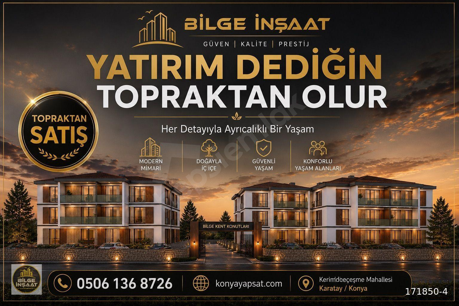 TOPRAKTAN YATIRIMLIK SATIŞ