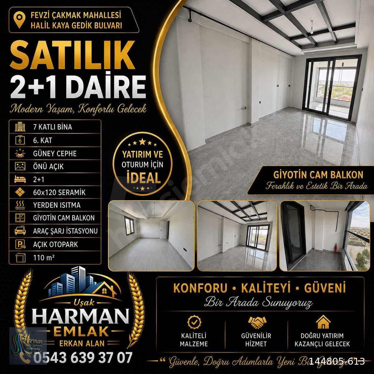HARMAN EMLAKTAN SATILIK 2+1 DAİRE
