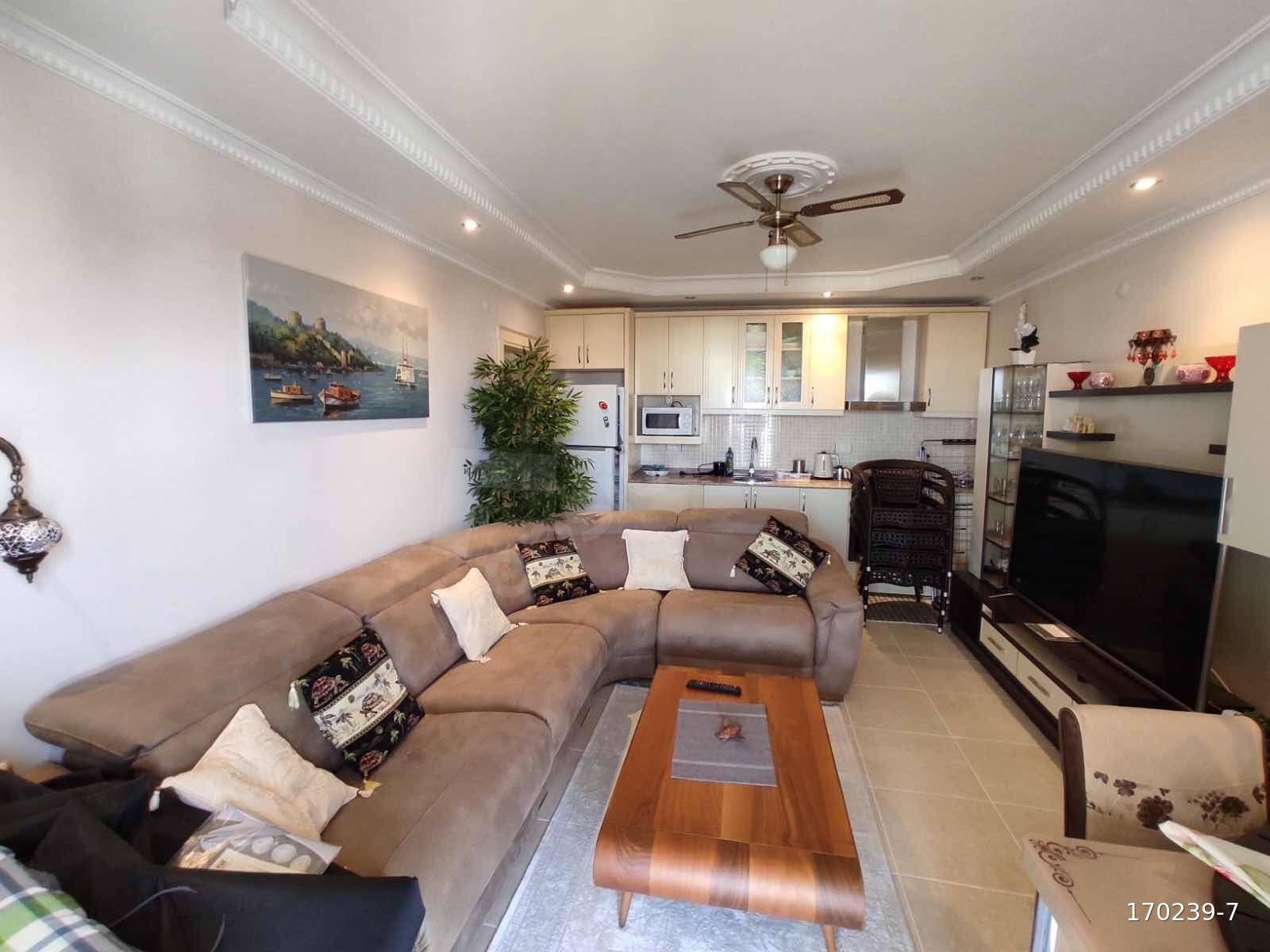 Alanya Avsallarda Geniş 70 m² 1+1 Satılık Daire