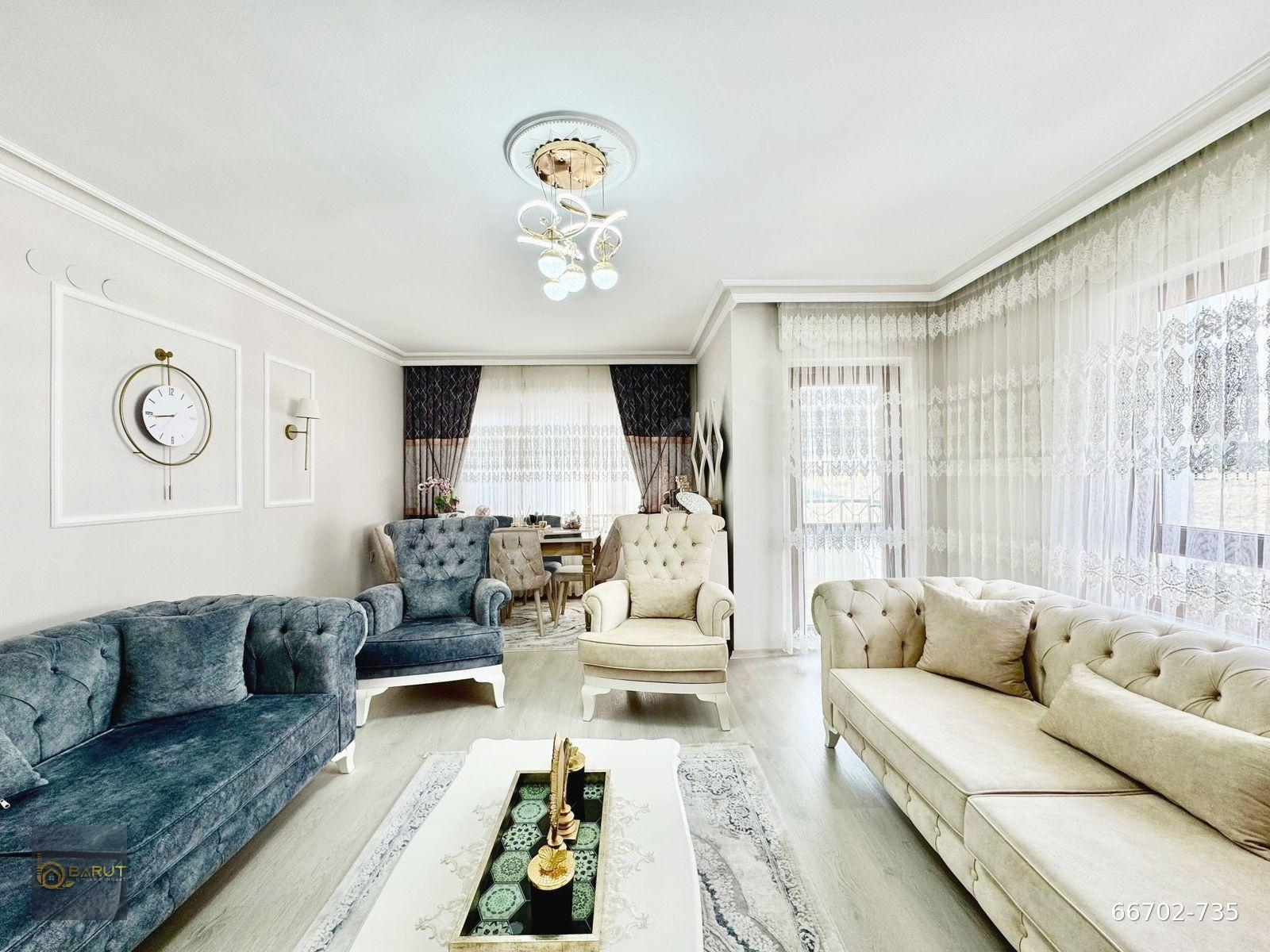 BARUT EMLAKTAN CADDEDE MASRAFSIZ E. BANYO 130 M2 KİLER 3+1 DAİRE
