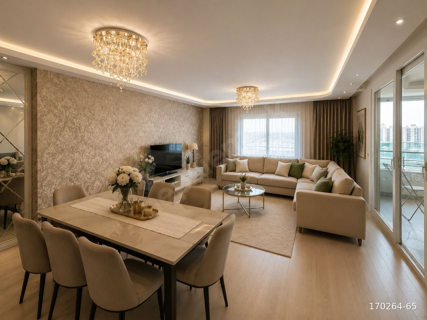 ''MODERN MİMARİ, GENİŞ YAŞAM ALANLI PRESTİJLİ DAİRE''