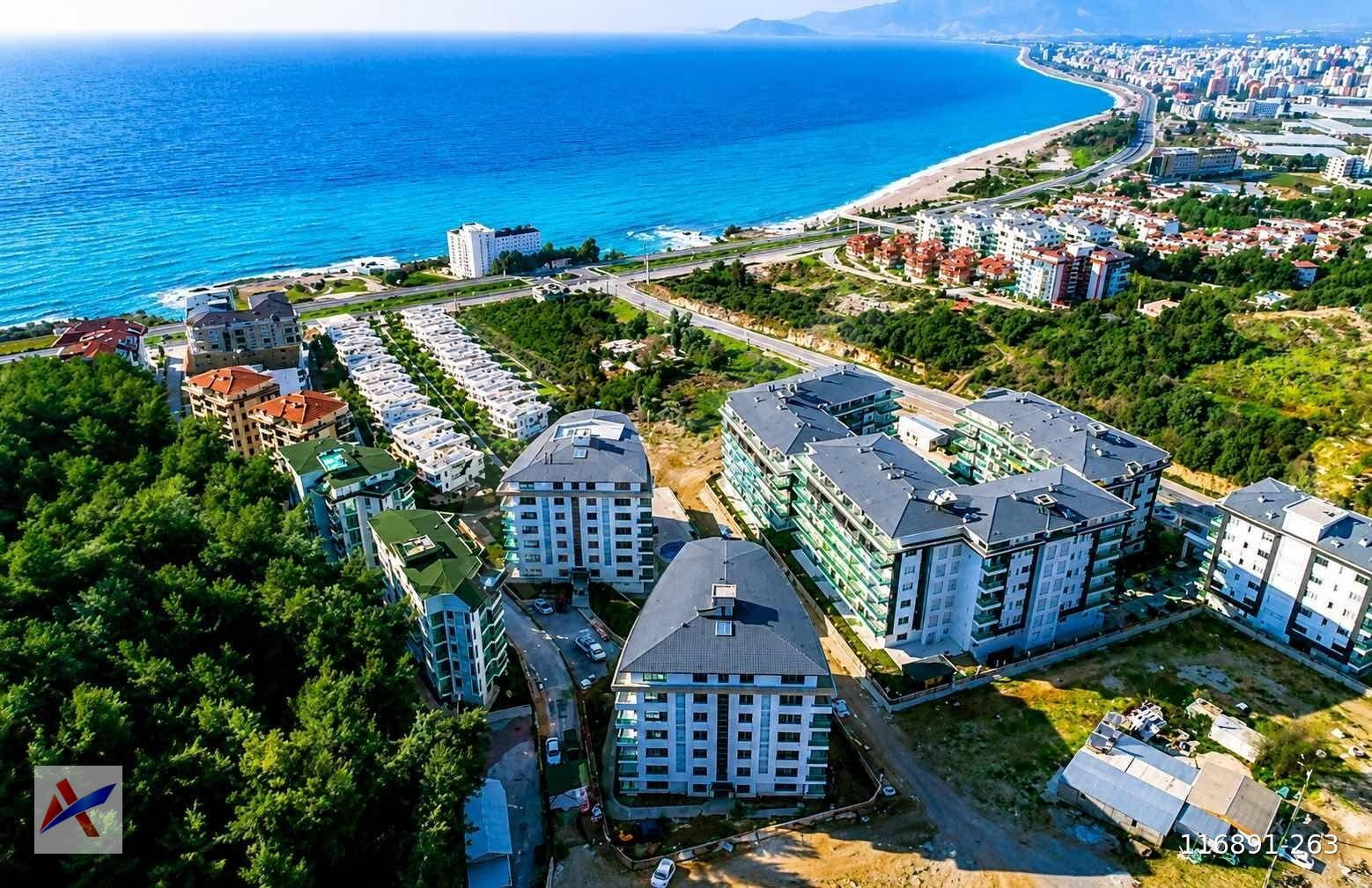 AQUA PLATİNYUM'DA DENİZ KALE MANZARALI LÜX EŞYALI 1+1 DAİRE