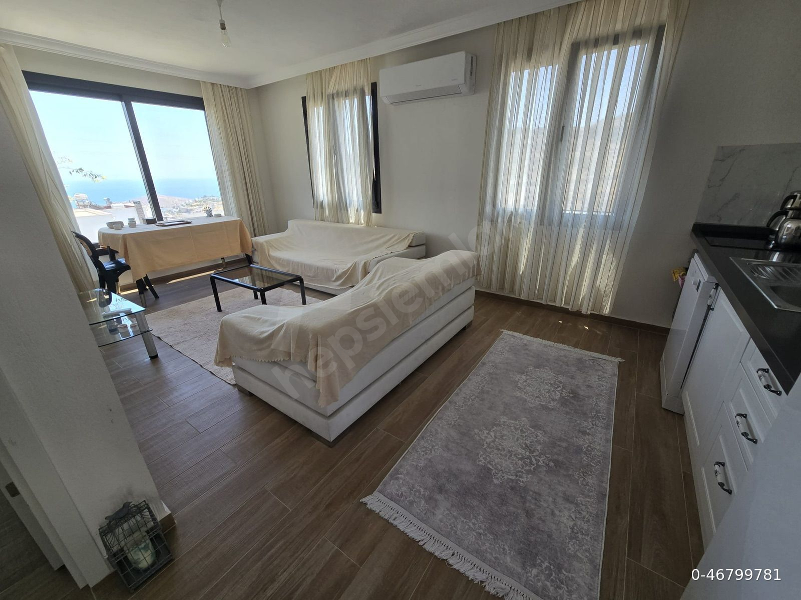 Bodrum İslamhaneleri Sanatçılar Sitesi'nde 1+1 Eşyalı 0 Kiralık Daire