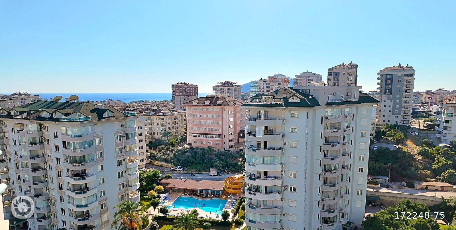 ALANYA CİKCİLLİ'DE DENİZ VE DAĞ MANZARALI EŞYALI GENİŞ 4+2 DUBLEKS