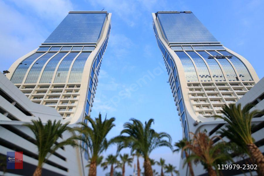 Folkart Towers Köşe Konumlu Deniz Manzaralı Satılık 1+1 Daire