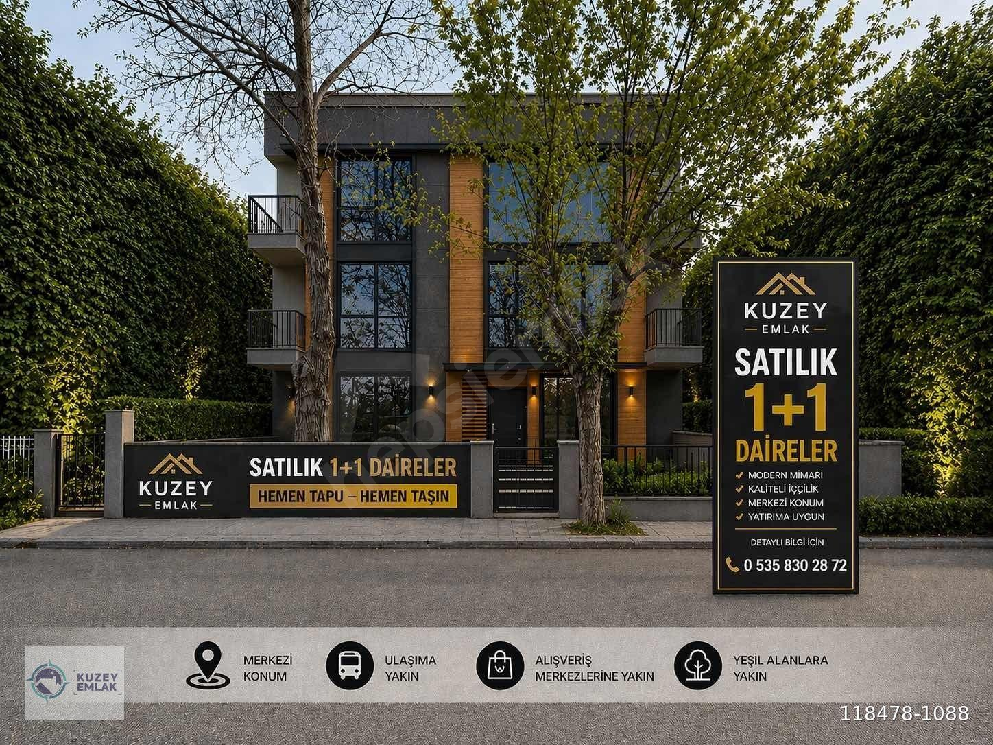 KUZEY'DEN LÜKS YAPIDA SIFIR BİNADA SATILIK 1+1 DAİRELER