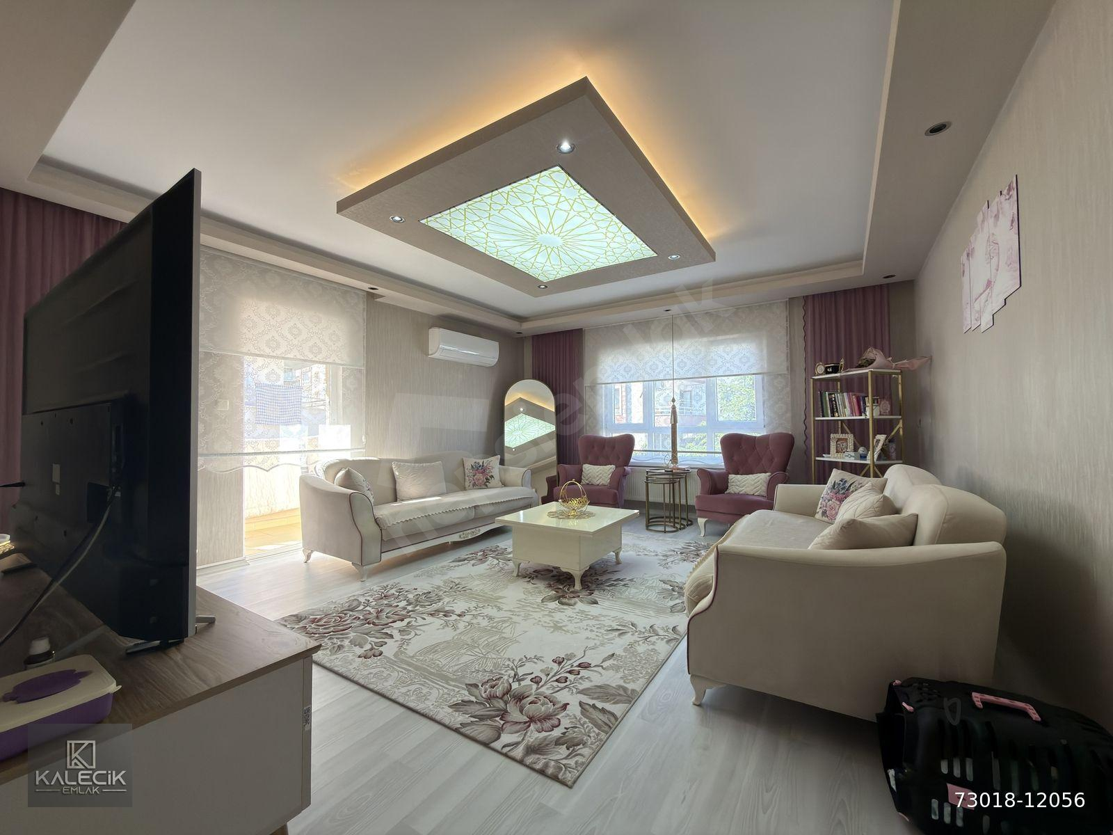KALECİK EMLAK'TAN █MERKEZDE ÇİFT BANYO FULL YAPILI MASRAFSIZ 3+1