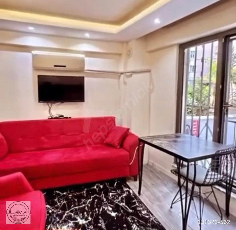 Kiralık 1+1 klimalı balkonlu apart