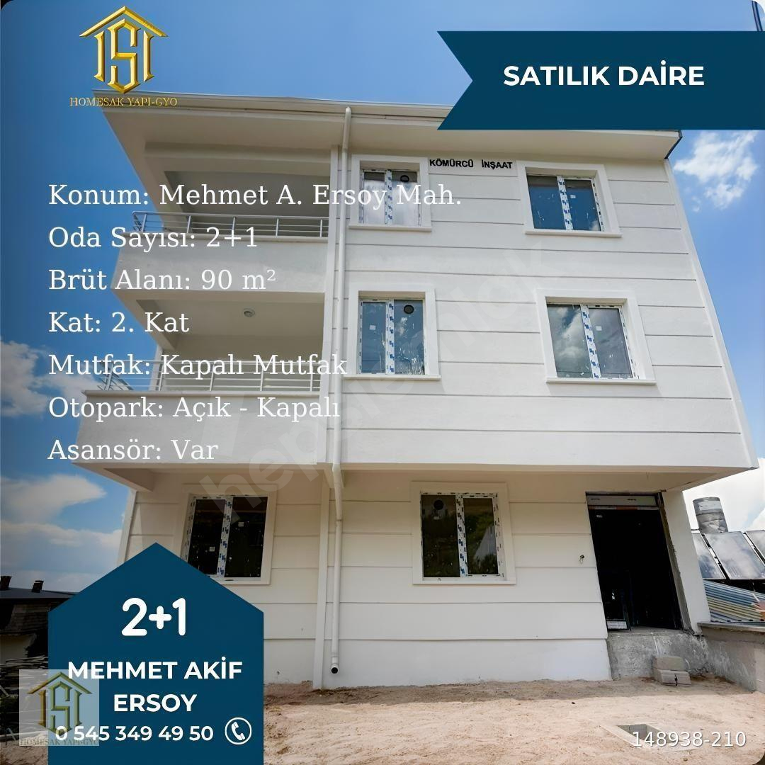 MEHMET A.ERSOY MAHALLESİ SATILIK 2+1 DAİRE- HOMESAK best choice.