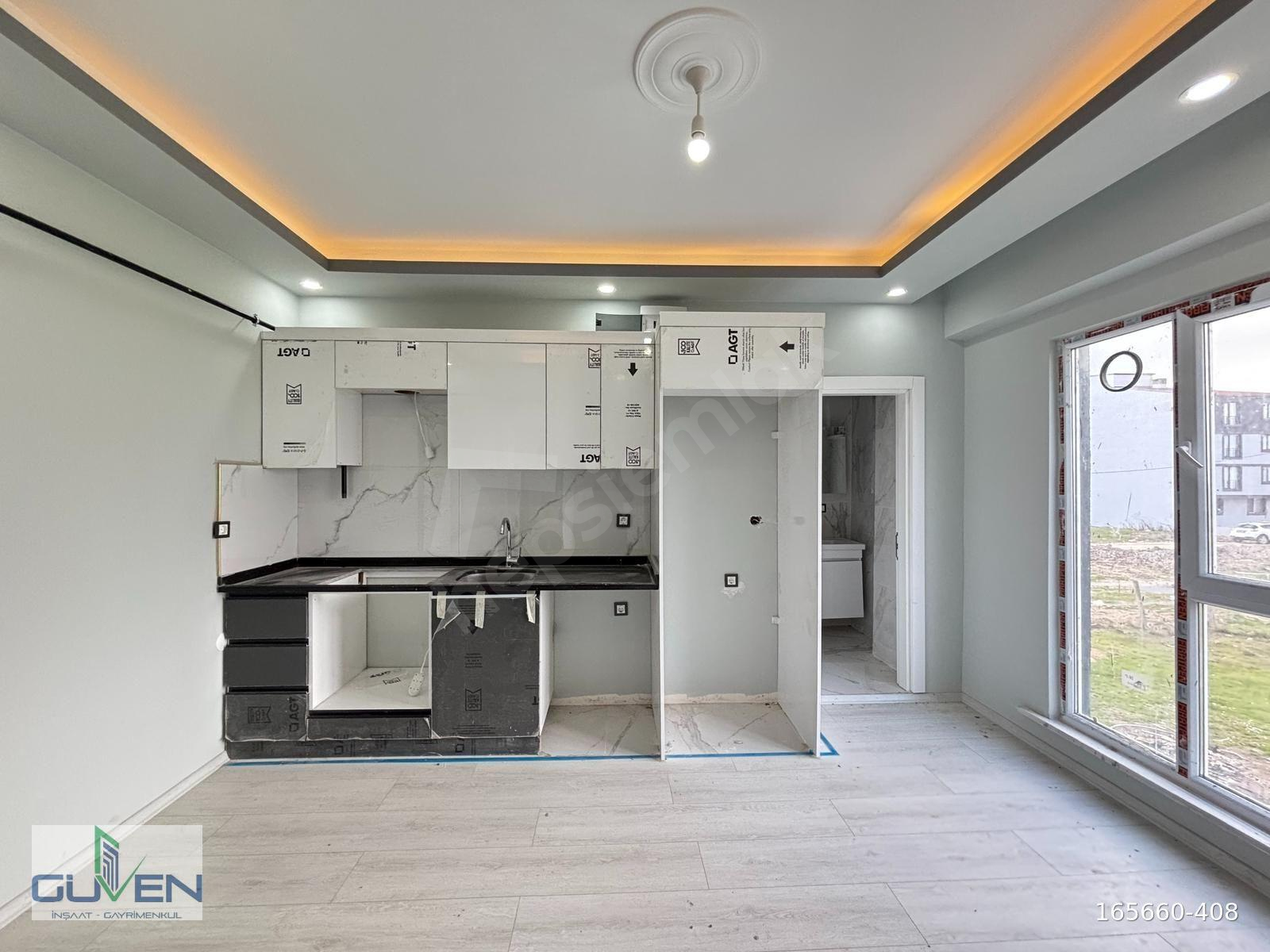 GÜVEN'DEN KAPAKLI OKULLAR BÖLGESİNDE KOMBİLİ-ANKASTRELİ 1+1DAİRE