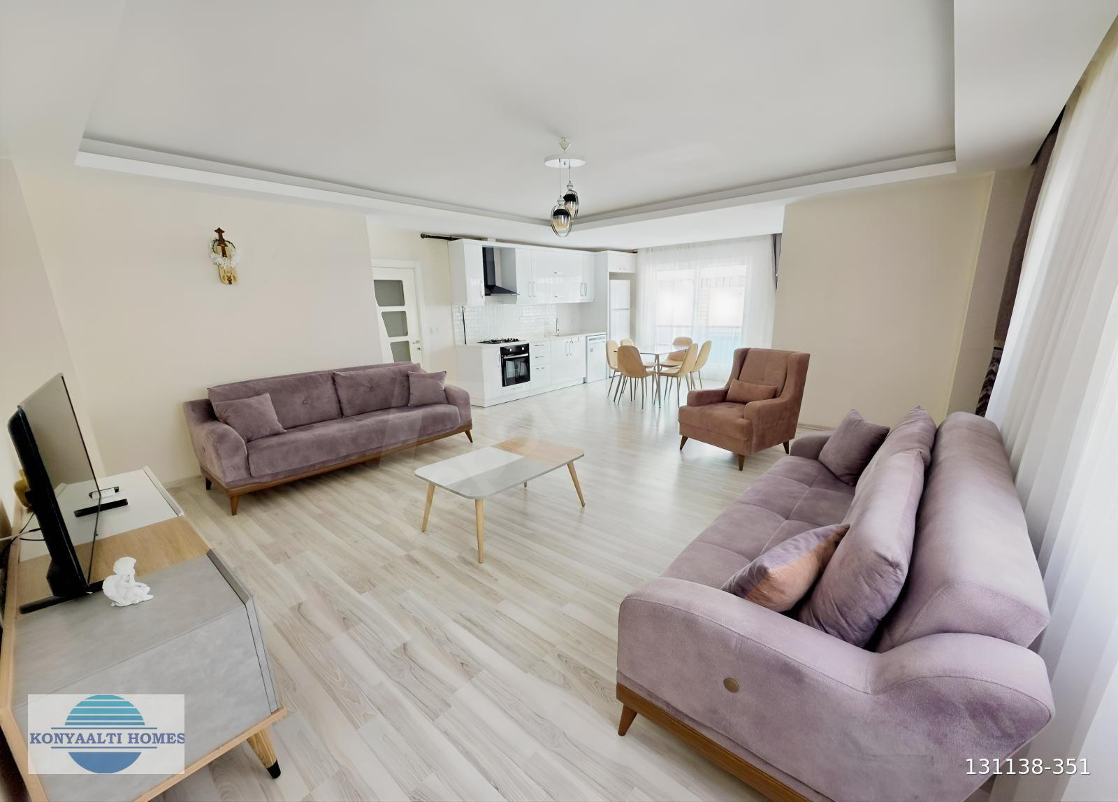KONYAALTINDA 4+1 DOĞALGAZLI EŞYALI GÜVENLİKLİ OTOPARKLI HAVUZLU