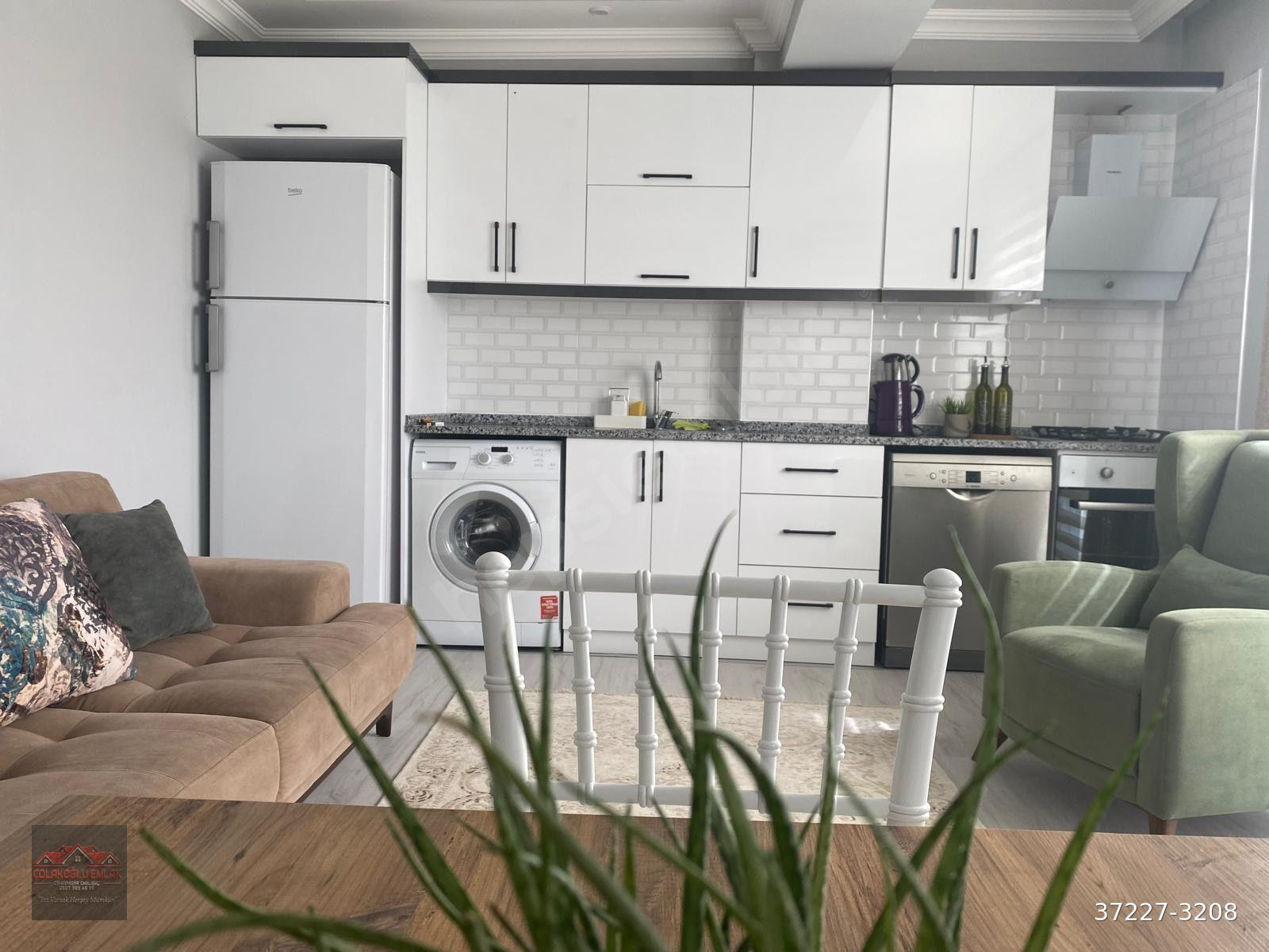 Dalaman merkezde satılık 1+1 eşyalı lüks daire