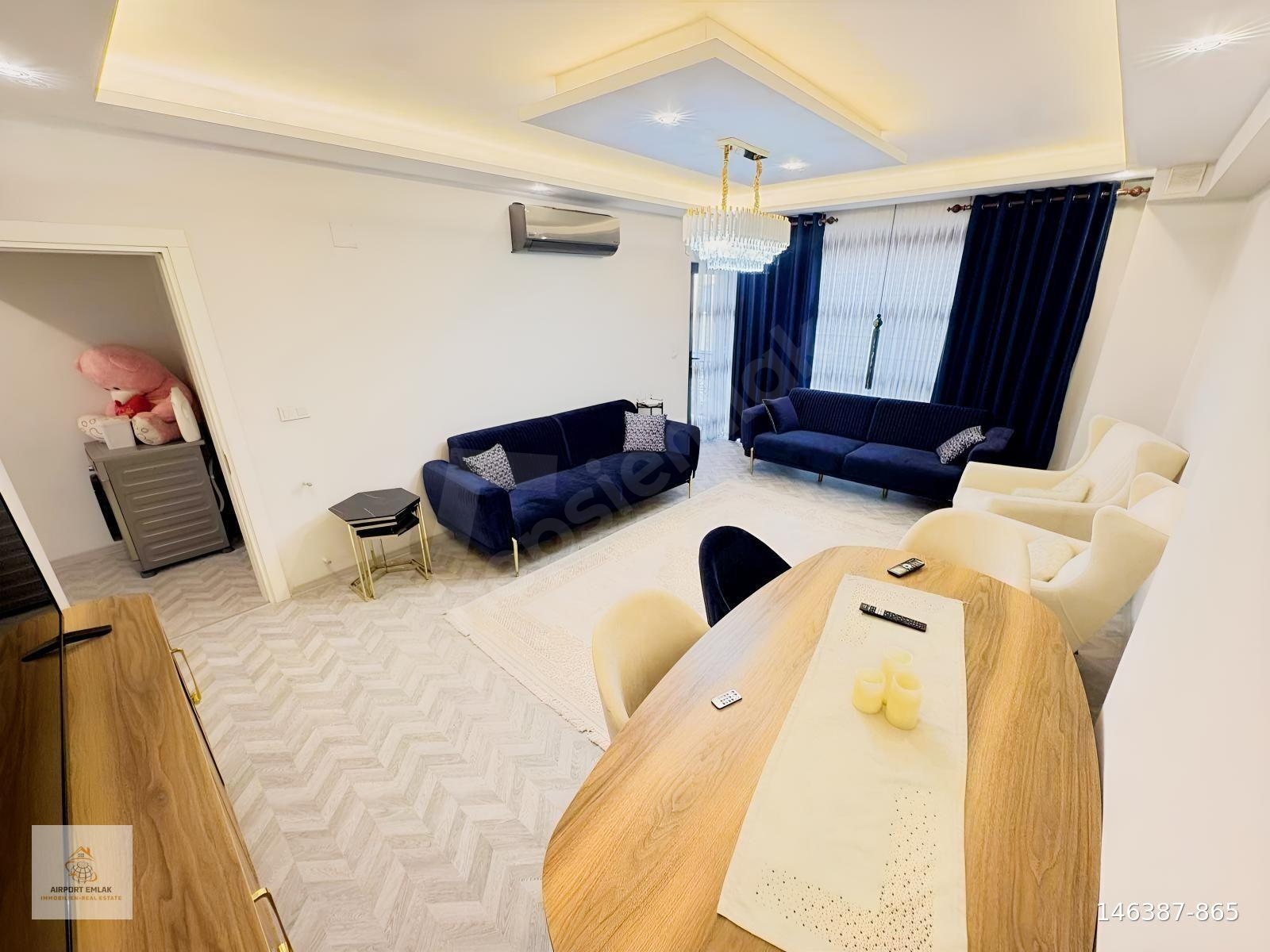 AİRPORT EMLAKTAN 120m2 SIFIR EŞYALI 2+1 KAPALI MUTFAK DAİRE