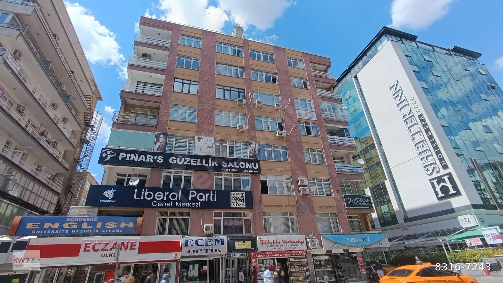 Kızılay Meşrutiyet Caddesinde,Ön Cephe ,3+1 ,7.Kat Kiralık Daire