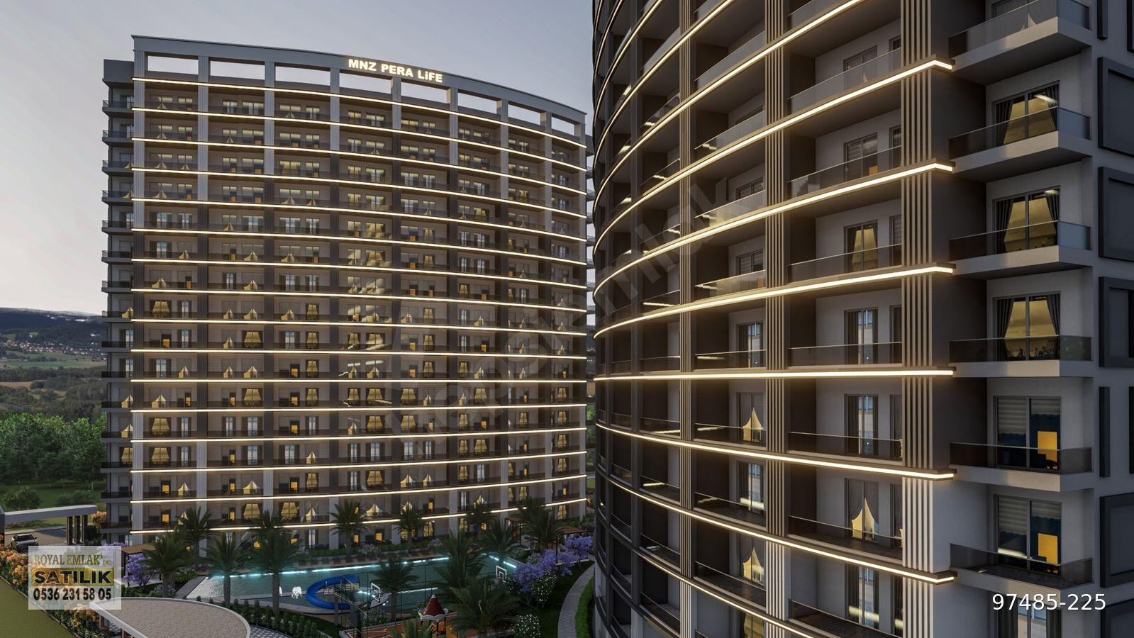 ROYAL EMLAKTAN TÖMÜKTE HAVUZLU SİTEDE FULL EŞYALI SATILIK 1+1