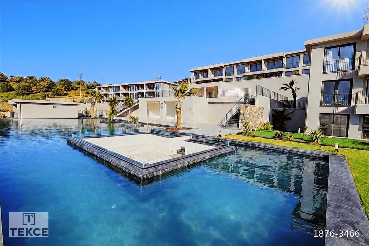 Muğla Bodrum'da Güvenlikli Site İçinde Göl Manzaralı Daire|TEKCE