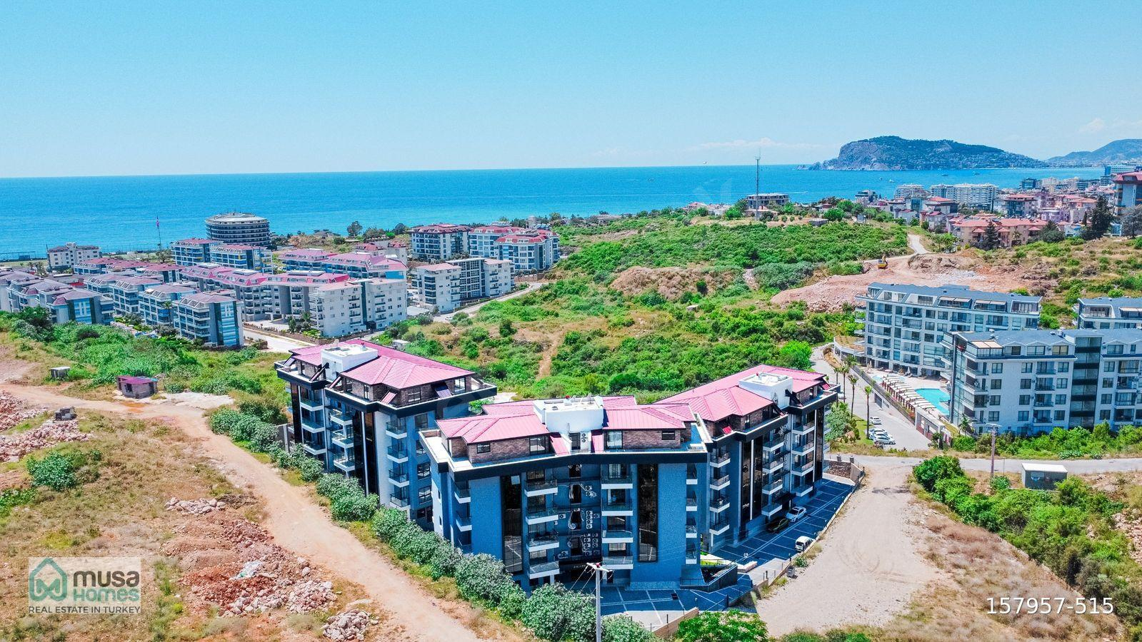 ALANYA KESTEL MAH. DENİZ & HAVUZ MANZARALI SOSYAL TESİSLİ SİTEDE 1+1 LÜX DAİRE