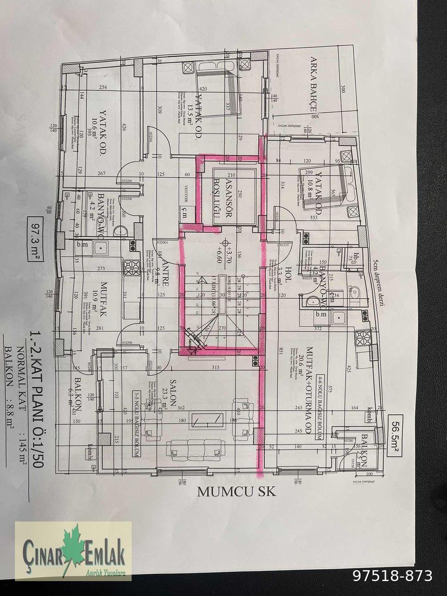 ÇINAR EMLAK'TAN SATILIK SIFIR 1+1 DAİRE