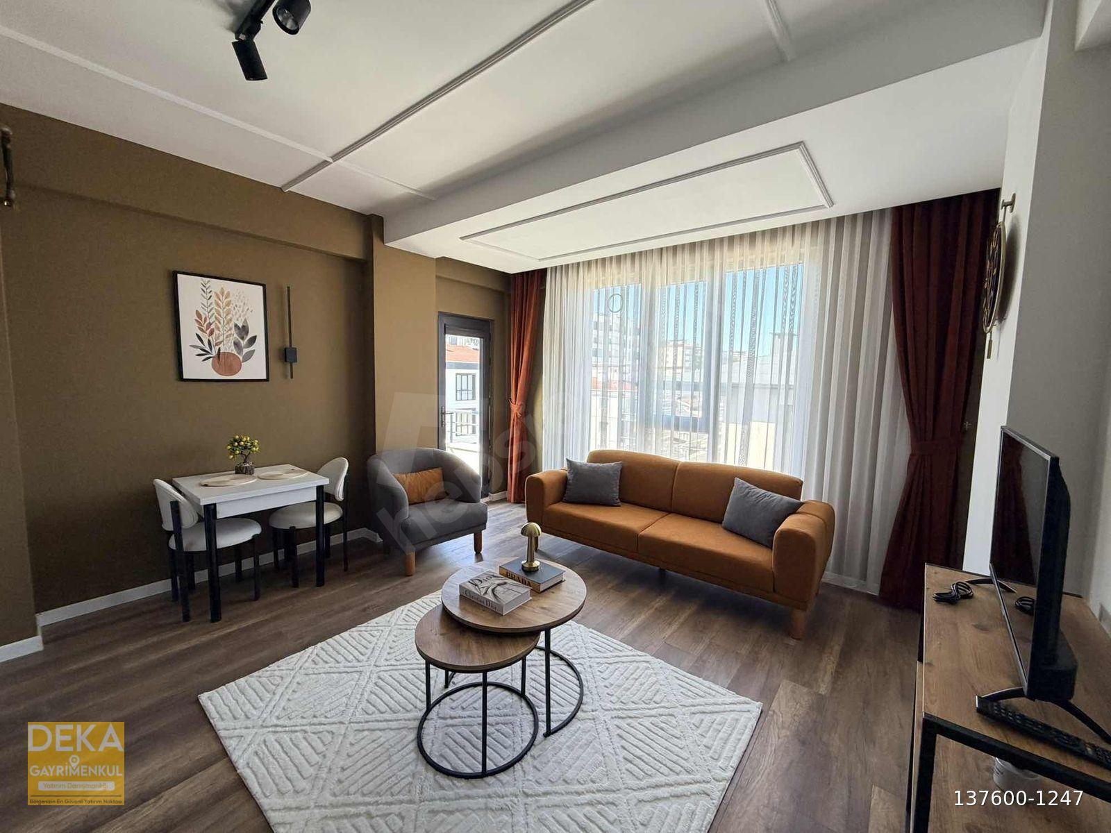 DEKA GAYRİMENKUL'DEN GENİŞ SIFIR EŞYALI 1+1 KİRALIK DAİRE