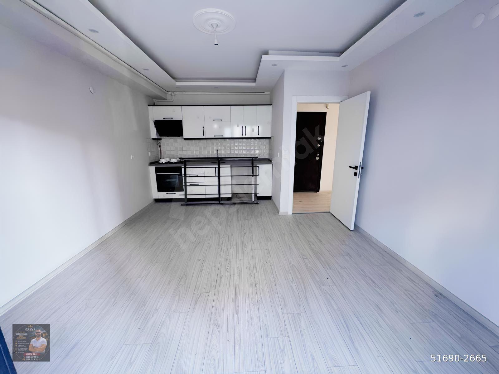 Yüksek Giriş 2+1 Daire, 80m², Merkezi Konumda