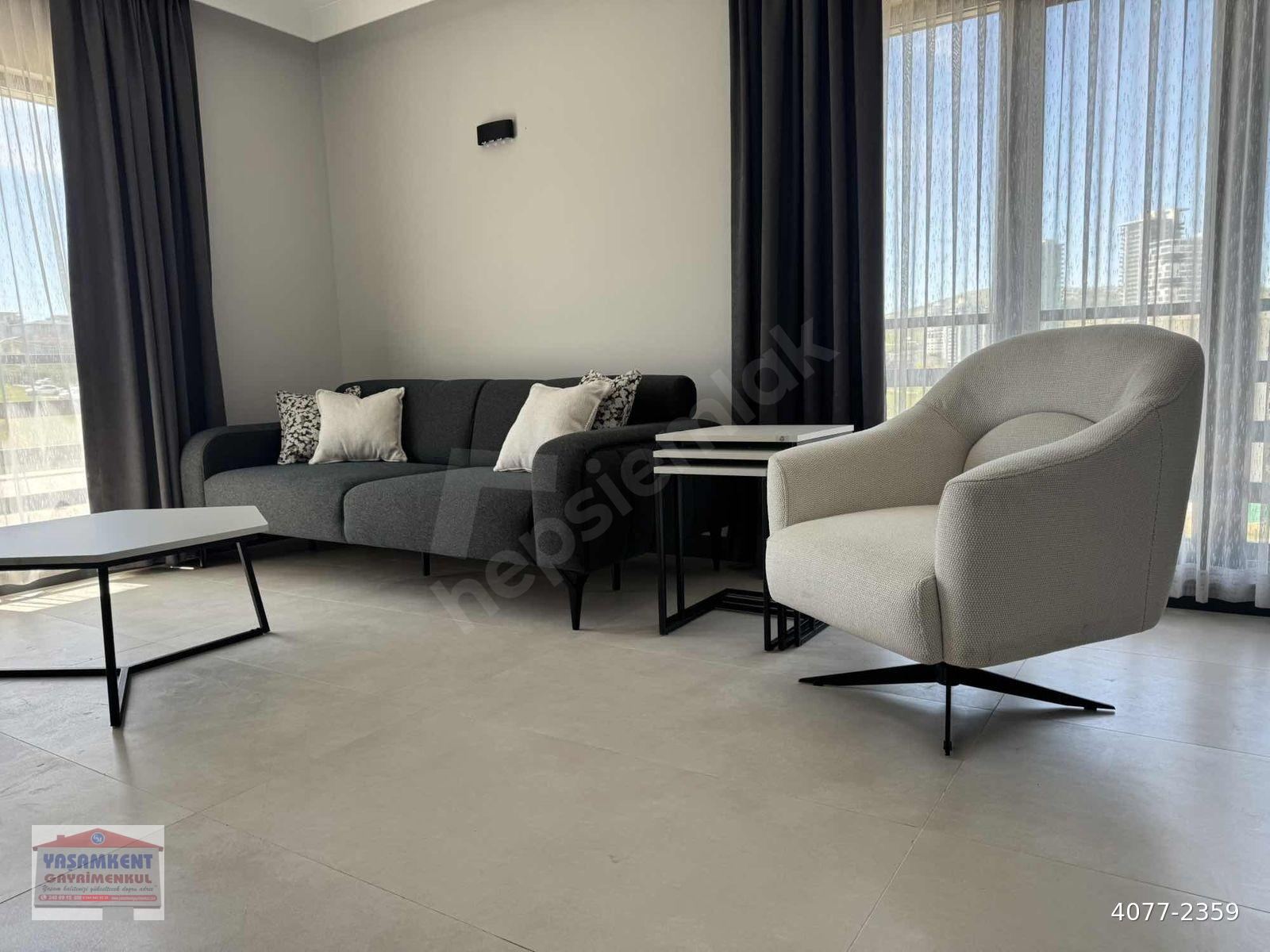 KONUTKENT DE SIFIR EŞYALI 1₺1 HERŞEY DAHİL KİRALIK DAİRE