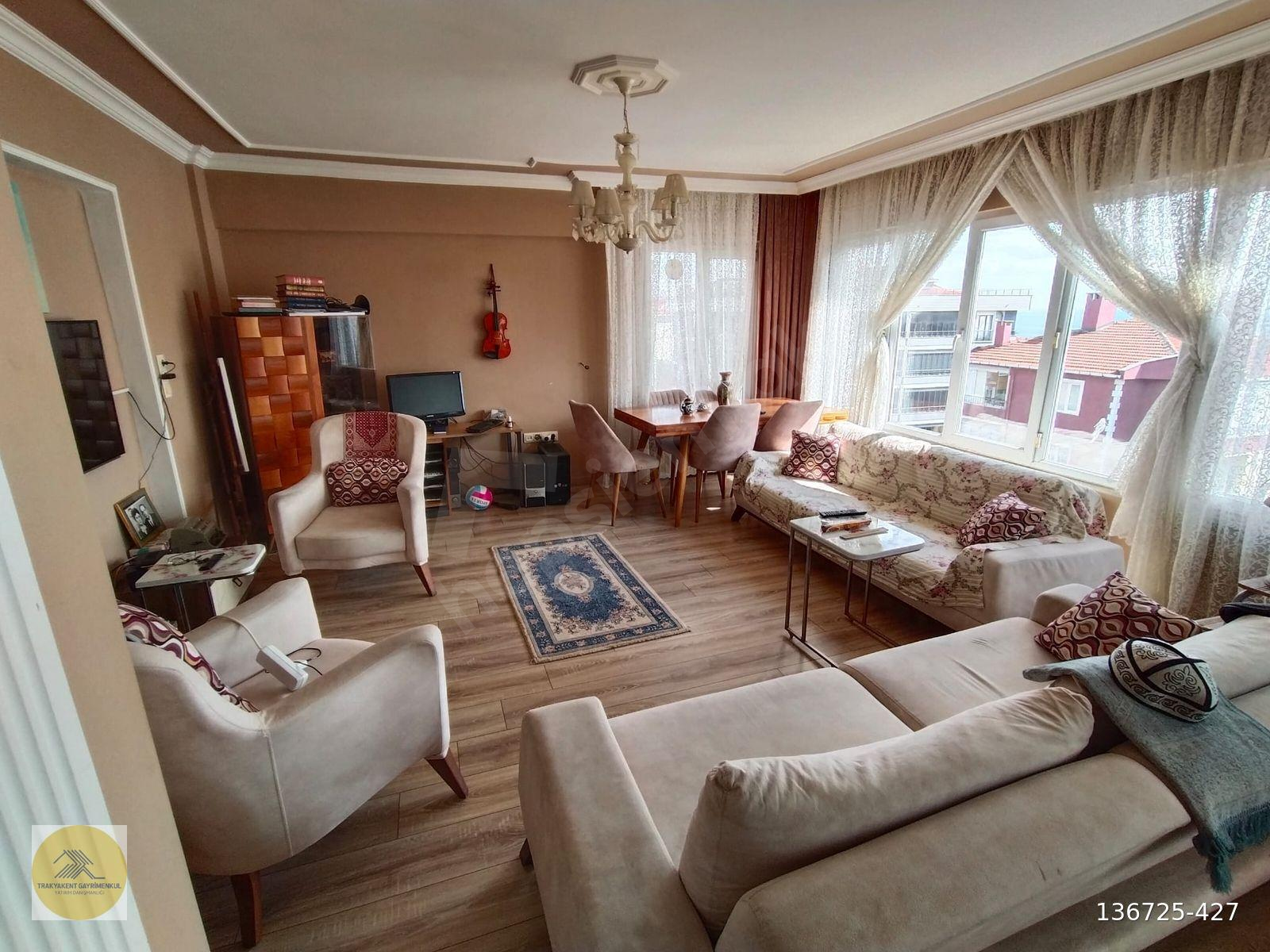 T.Dağ 100.Yıl'da Full Eşyalı, 3+1, Deniz Manzaralı Kiralık Daire