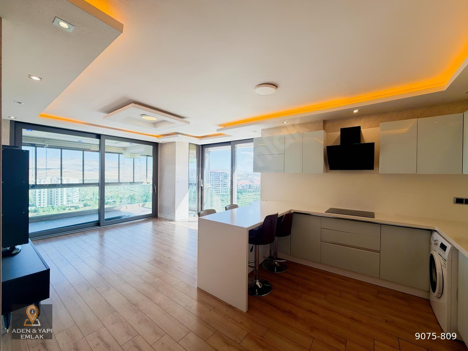 ADEN YAPI EMLAK NEWANKA'DA PANORAMİK MANZARALI GENİŞ BALKON 2+1